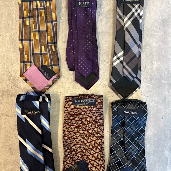 Lot of 6 Silk Ties Nautica Consenso Uomo Banana Republic J.Crew Jimmy V - Picture 10 of 10